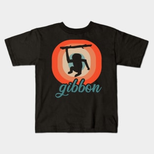 Gibbon animal lover pirate monkey animals motif Kids T-Shirt